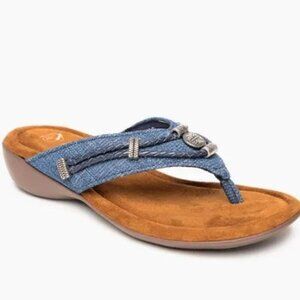 Minnetonka Silverthorne 360 Denim Sandals